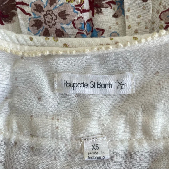 Poupette St Barth White Dress with Multicolor Floral Print 33341 - Picture 7 of 7